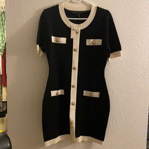 Endless rose dress black and white